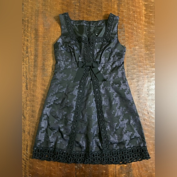 Anna Sui For Target Size 13 Sleeveless Houndstooth Jacquard Pattern Dress - Picture 10 of 10